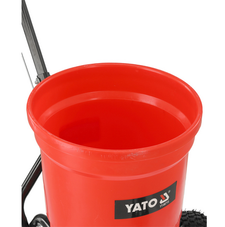 Siewnik rozrzutnik ogrodowy rotacyjny do nawozu piasku nasion 25 kg 23 L YATO