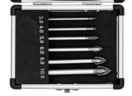 Zestaw wierteł do szkła i glazury 6 szt walizka FALON-TECH