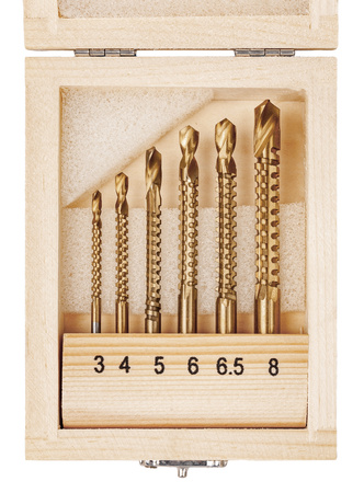 Wiertła frezujące HSS-TiN 3-8mm 6 szt. SILVER