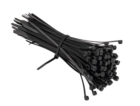 Opaski zaciskowe kablowe 150x3.6mm czarne 100el GEKO