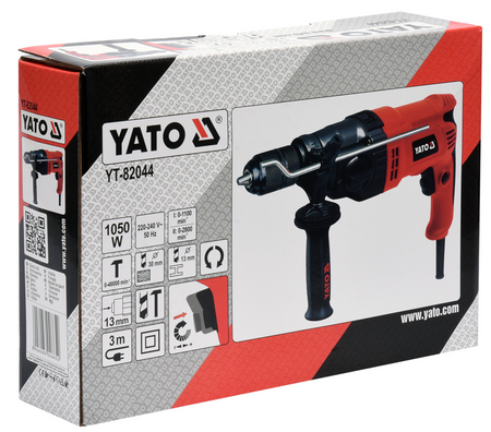 Wiertarka udarowa dwubiegowa 1050W do betonu z regulacją YT-82044 YATO
