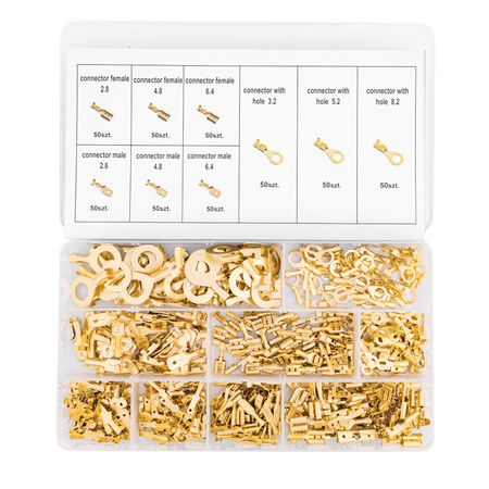 Zestaw konektorów kablowych elektryka konektory wsuwki do kabli 450 szt FALON-TECH