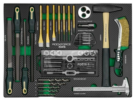 Szafka warsztatowa wózek narzędziowy z wyposażeniem klucze nasadowe 274 el ROCKFORCE