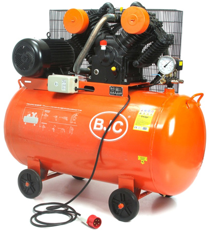 Kompresor olejowy 4-tłokowy ze zbiornikiem o pojemności 350L, 12bar BJC