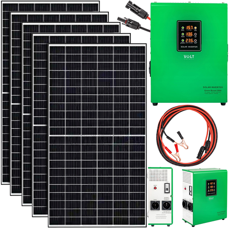 Zestaw solarny panel do grzania wody CWU 3000W GREEN BOOST MPPT 5xPV (5x500W) 