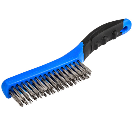 Szczotka druciana stalowa 4 rzędy 260mm FALON-TECH