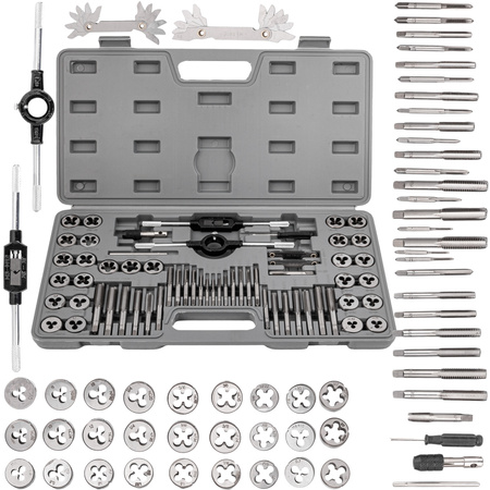 Zestaw narzynki gwintowniki kalibrowniki 60 sztuk