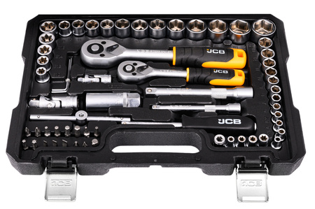 Zestaw narzędziowy warsztatowy klucze nasadowe nasadki torx Cr-v 108el JCB