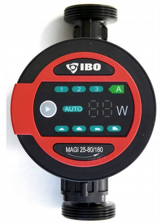 Pompa cyrkulacyjna obiegowa elektroniczna do pieca C.O. MAGI 25-80/180 energooszczędna IBO POMPY