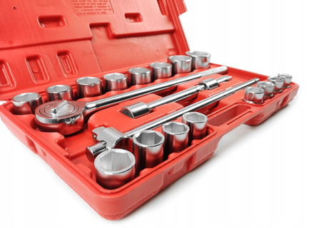 Klucze nasadowe do TIR-ów, maszyn rolniczych 3/4" 21 sztuk MAR-POL