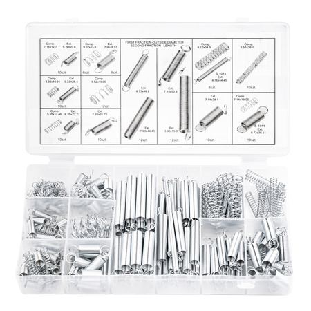 Zestaw sprężynek 200 elementów GEKO