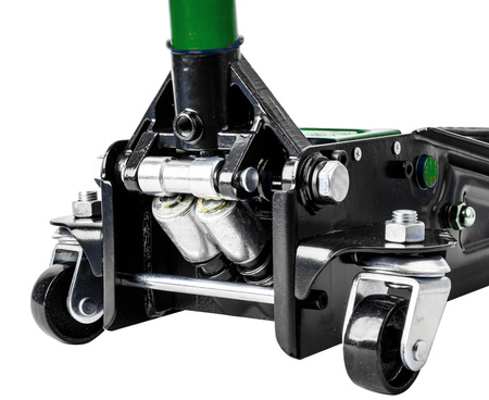 Mocny podnośnik samochodowy niskoprofilowy 2 tłoki żaba lewarek guma 3T ROCKFORCE