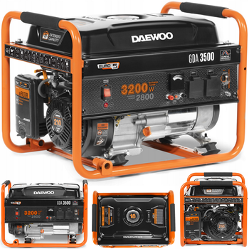 Agregat prądotwórczy generator prądu 230V GDA3500 7,5KM AVR DAEWOO