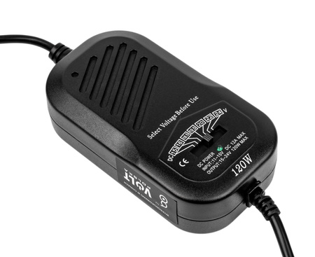 Zasilacz samochodowy do laptopów (uniwersalny) ładowarka 120W 12V VOLT POLSKA