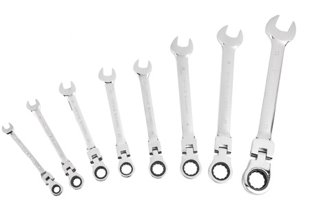 Klucze z grzechotką płasko-oczkowe łamane 8-22 8el FALON-TECH