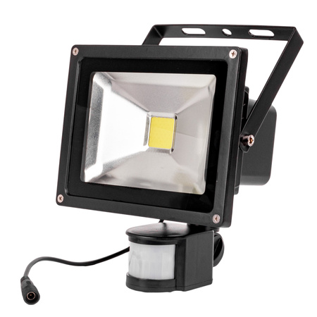 Naświetlacz Lampa LED z czujnikiem ruchu + Panel solarny 20W VOLT POLSKA