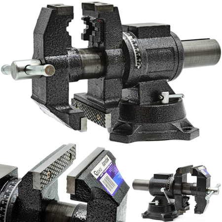 Imadło ślusarskie obrotowe hartowane 100mm 360 stopni GEKO