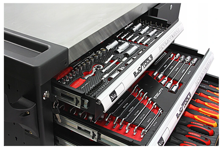 Profesjonalna Szafka Narzędziowa Wózek Warsztatowy 7 szuflad 306 el BJC