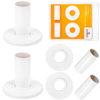 Zestaw maskujący 2 rozety białe DIAMOND