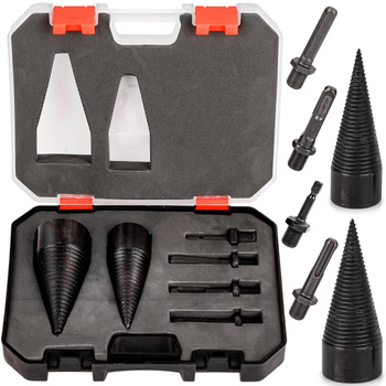 Świder do rozłupywania łupania drewna wiertło stożkowe stożek klin 32 42 mm SILVER