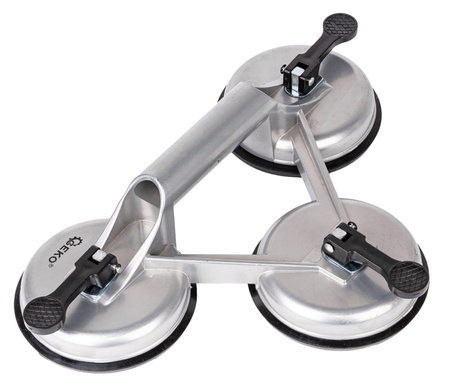 Przyssawka aluminiowa potrójna uchwyt (do Szyb Szkła Glazury Płytek) 130kg GEKO