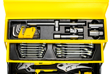 Zestaw narzędziowy 60 elementów + metalowa skrzynka WMC