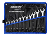 Klucze płasko oczkowe płaskie 6-22mm zestaw kluczy płachta 12el MASTIFF