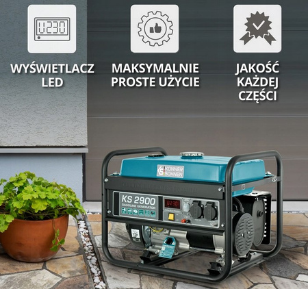 Agregat prądotwórczy generator przenośny jednofazowy benzyna KS 2900 Könner & Söhnen KS