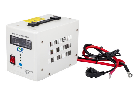 Zestaw awaryjnego zasilania - przetwornica napięcia ups sinuspro-500e 12v 230v 500w + akumulator 100ah