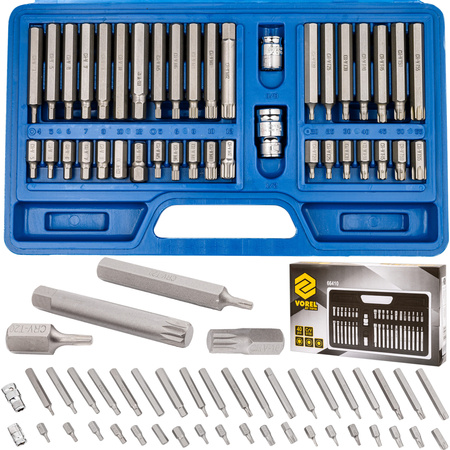 Zestaw bitów kluczy bity torx imbus hex spline walizka 40 el VOREL YATO