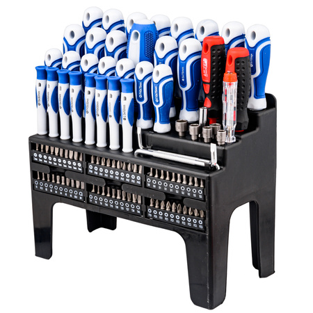 Zestaw śrubokrętów wkrętaków bity klucze nasadki imbusy torx z magnesem 100el FALON-TECH