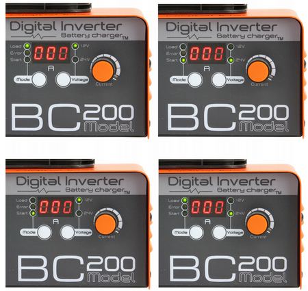 Ładowarka akumulatora prostownik inwertorowy z rozruchem 200A 12V 24V BJC