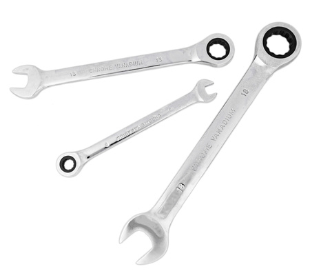 Klucze płasko oczkowe z grzechotką zestaw 8-19mm 12EL Geko