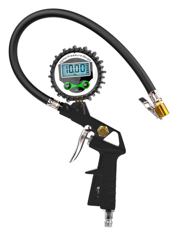 Pistolet do pompowania kół cyfrowy manometr lcd pompka samochodowa 18 bar FALON-TECH