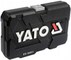 Zestaw kluczy nasadowych nasadki grzechotka 1/4" YT-14451 23el YATO