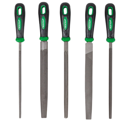 Pilniki zdzieraki tarniki do metalu 200mm (zestaw 5 szt.) GEKO