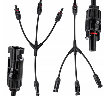 Para złączy konektorów, długich, trójników z kablem MC4 PV (+) i (-) VOLT POLSKA