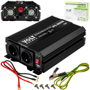 Przetwornica napięcia prądu IPS-2600N (12V/230V/2600W) VOLT POLSKA