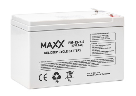 Akumulator bezobsługowy gel do ups roweru autka zabawki DEEPCYCLE 12V 7,2 Ah 4SUN