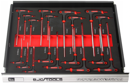 Profesjonalna szafka narzędziowa wózek warsztatowy 7 szuflad 298 el BJC + bity i podnośnik GRATIS