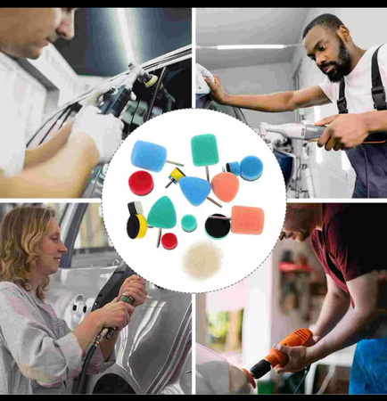 Zestaw mini końcówek gąbek polerskich do polerowania mini szlifierka 16szt FALON-TECH