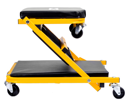 Leżanka warsztatowa składana taboret leżak 2w1 siedzisko stołek 150kg JCB