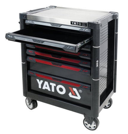 Szafka serwisowa 7 szuflad blokada otwarcia YATO