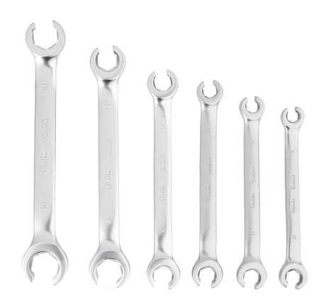 Klucze otwarte oczkowe zestaw do przewodów hamulcowych CR-V 6el 8-19mm JCB