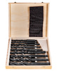 Zestaw Wierteł Morsa do Metalu MK2 MK3 14,5-30 mm HSS (9 el) SILVER