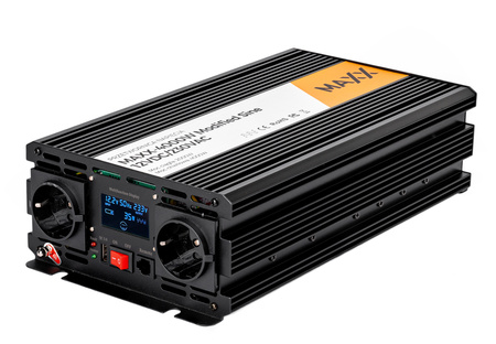 Przetwornica prądu napięcia IPS 12v 230v MAXX 2000/4000W LCD PILOT 4SUN