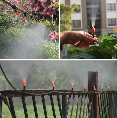 Zestaw do nawadniania irygacji kurtyna wodna wąż ogrodowy + sterownik PRO-400 VOLT POLSKA