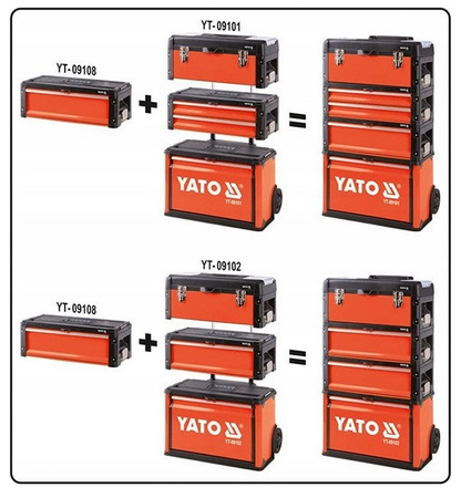 Skrzynka narzędziowa 1 szuflada modułowa YT-09108 YATO