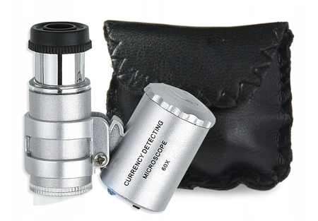 Mikroskop kieszonkowy lupa jubilerska X60 GEKO