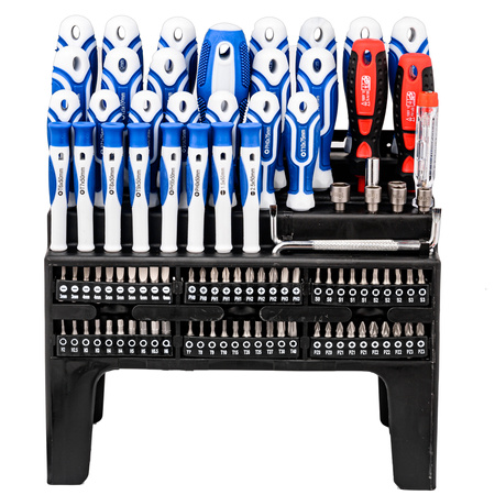 Zestaw śrubokrętów wkrętaków bity klucze nasadki imbusy torx z magnesem 100el FALON-TECH